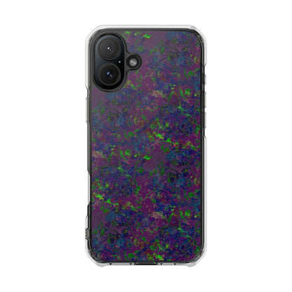 iPhone 16 Magnetic Clear Impact Case - Hidden Weave Series V3 No.23