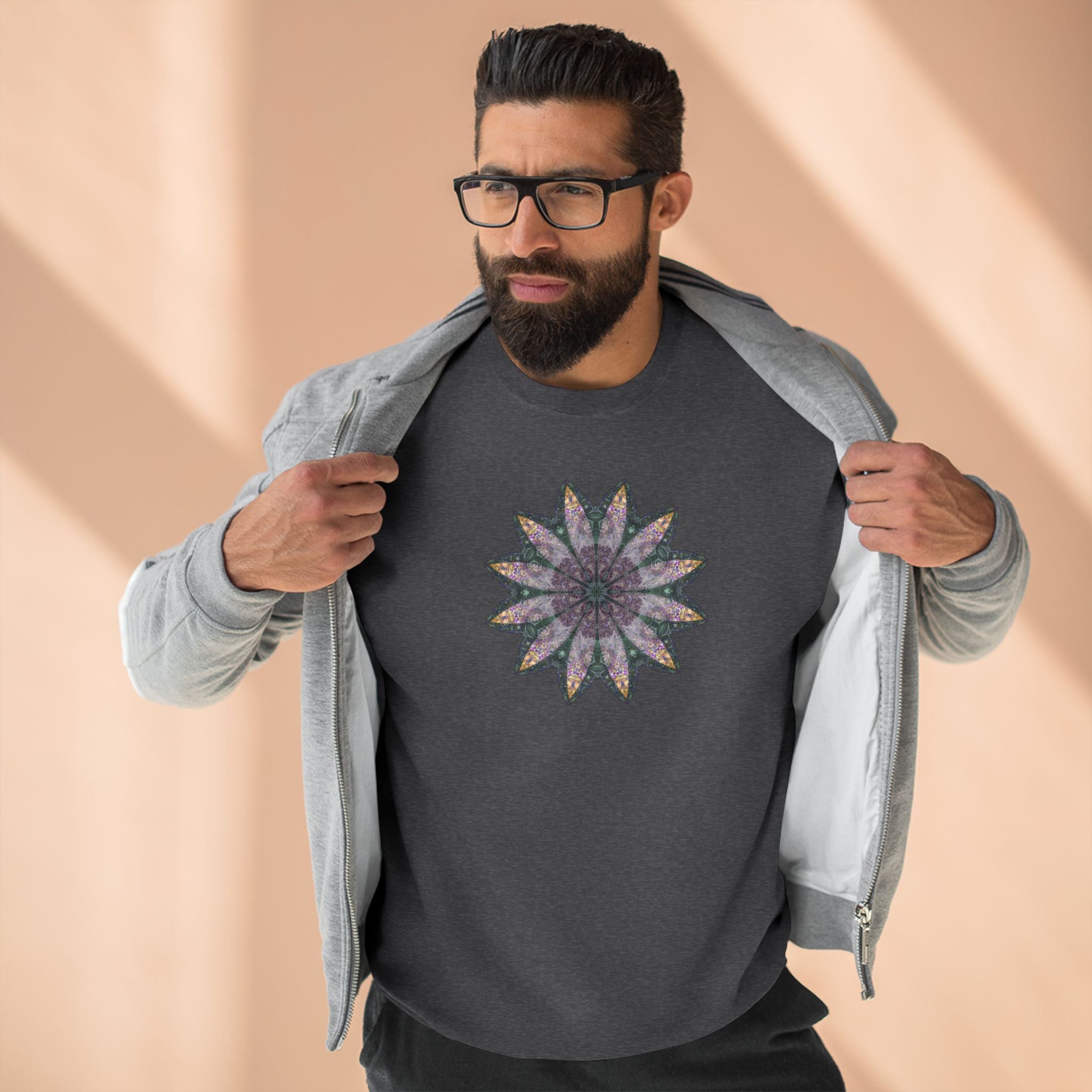 Unisex Crewneck Sweatshirt - Love Light Mandalas No.21