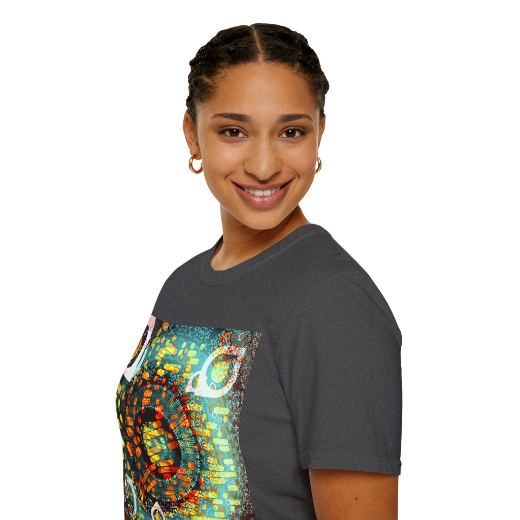 Unisex Softstyle T-Shirt - Psychedelic QR No.1