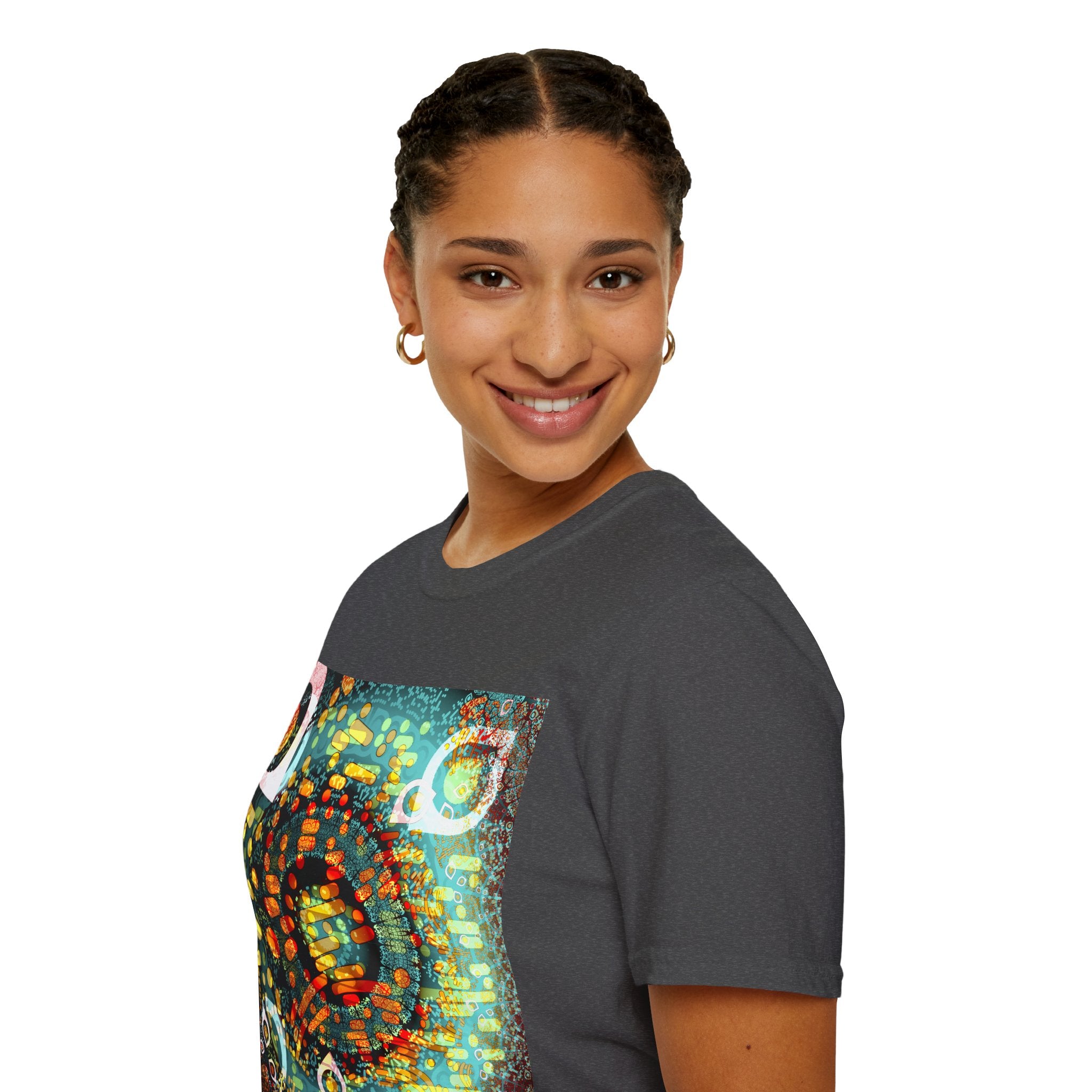 Unisex Softstyle T-Shirt - Psychedelic QR No.1