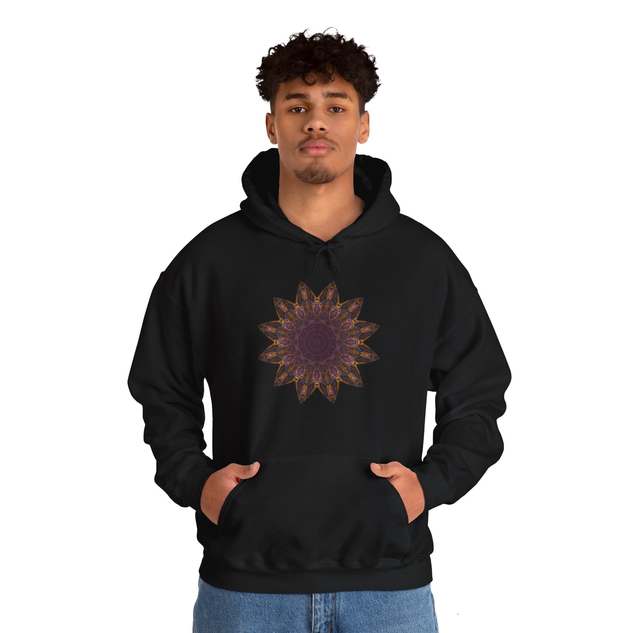 Unisex Heavy Blend™ Hooded Sweatshirt - Love Light Mandalas No.1