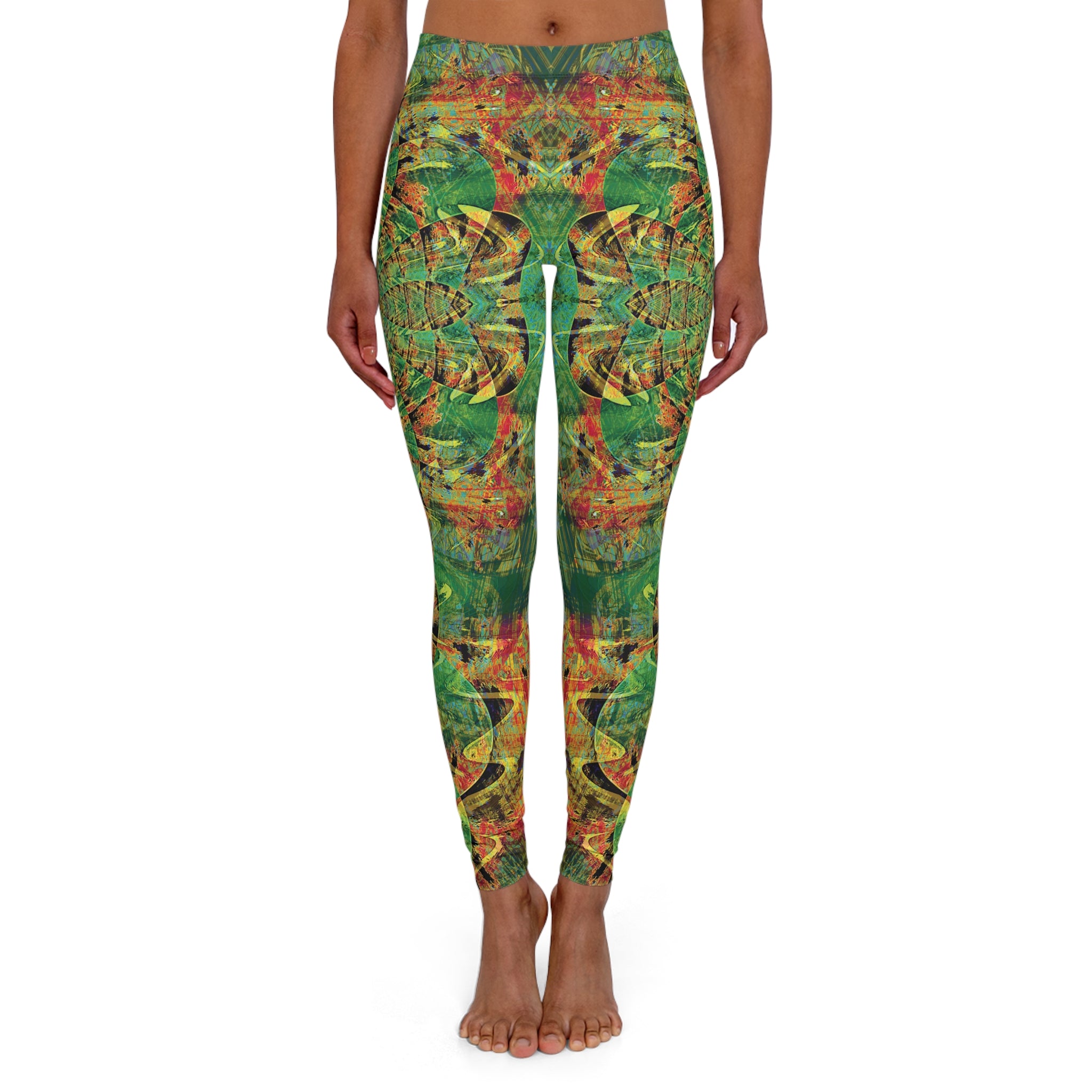 Spandex Leggings - Love Light Fractals No.3b