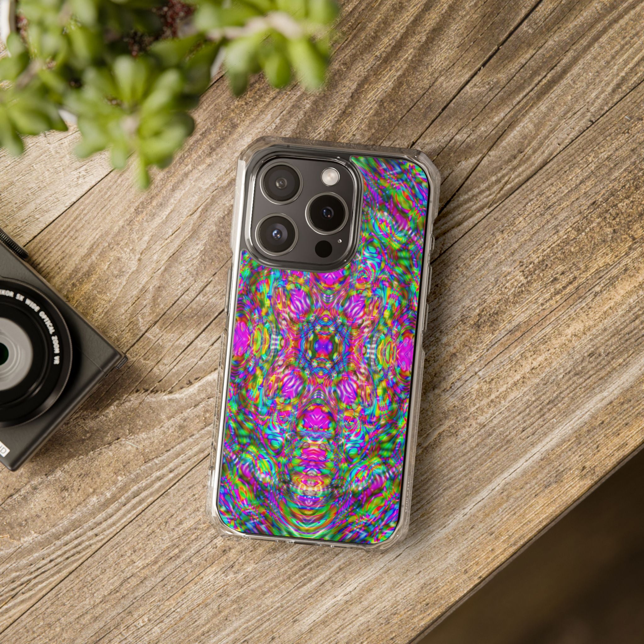 iPhone 15 Magnetic Clear Impact Case - DMT Scribe Tiles No.4