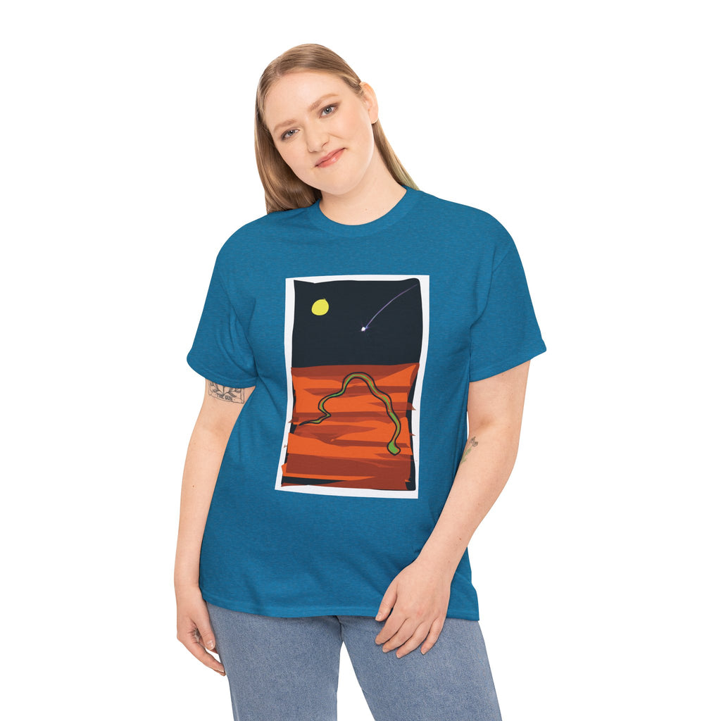Unisex Heavy Cotton Tee - The Traveller Series (Shooting Star)