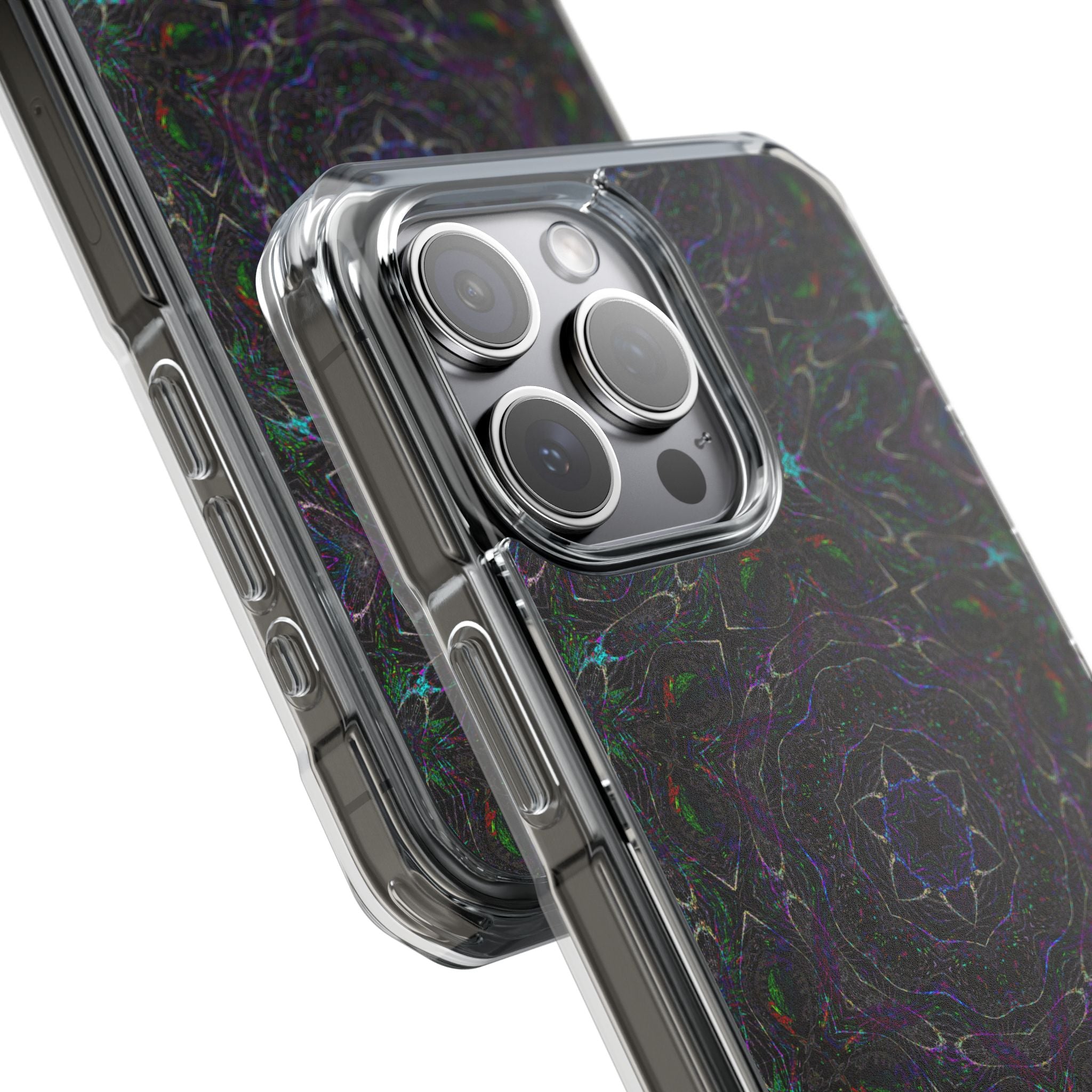 iPhone 15 Magnetic Clear Impact Case - P5 Kaleidoscopic No.32