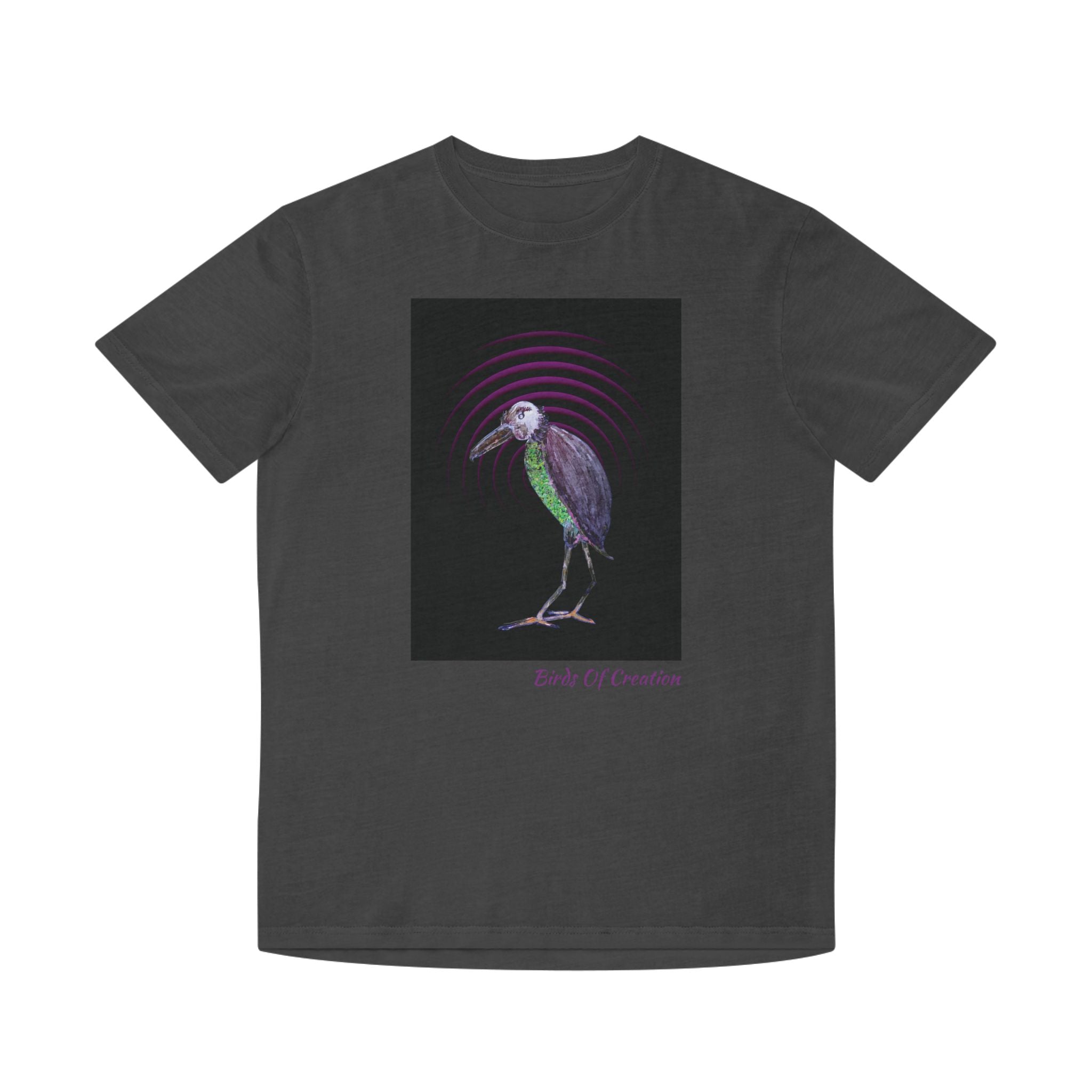 Unisex Faded Shirt - Birds Of Creation No.2b