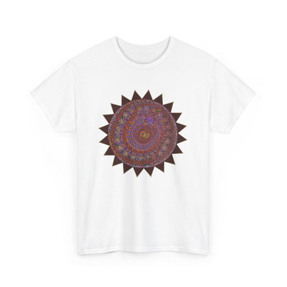 Unisex Heavy Cotton Tee - Mycelium Mandalas No.M18K4