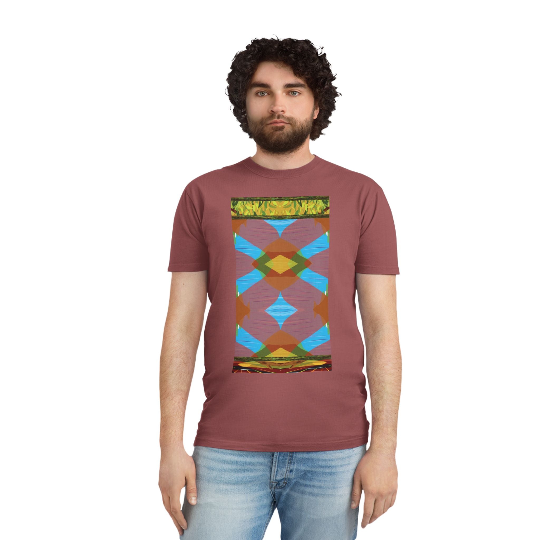 Unisex Faded Shirt -The Traveller Series (Autumn Abstract)