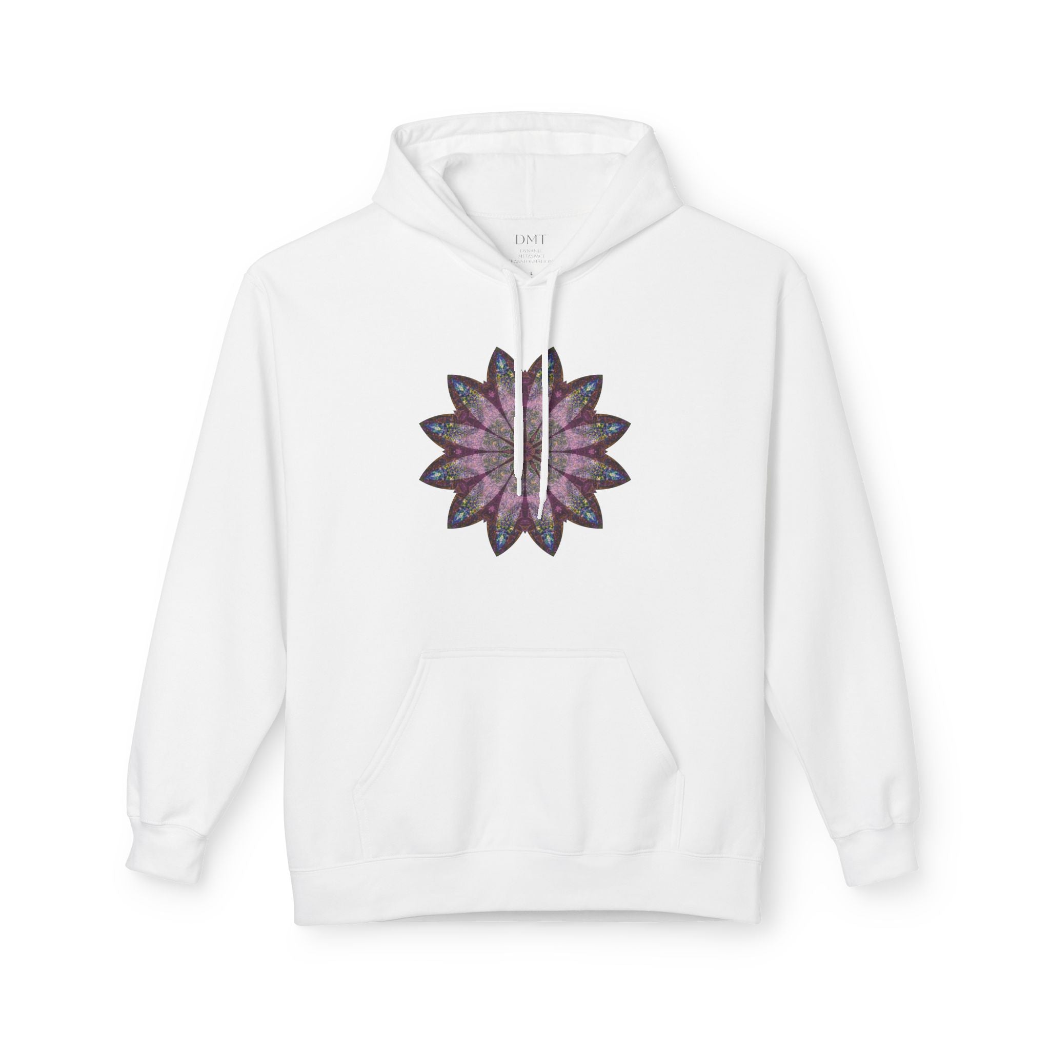 Unisex Midweight Softstyle Fleece Hoodie - Love Light Mandalas No.19