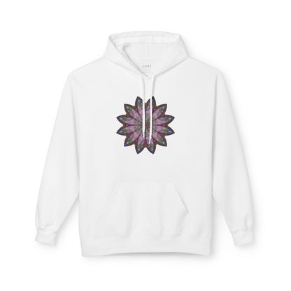 Unisex Midweight Softstyle Fleece Hoodie - Love Light Mandalas No.19