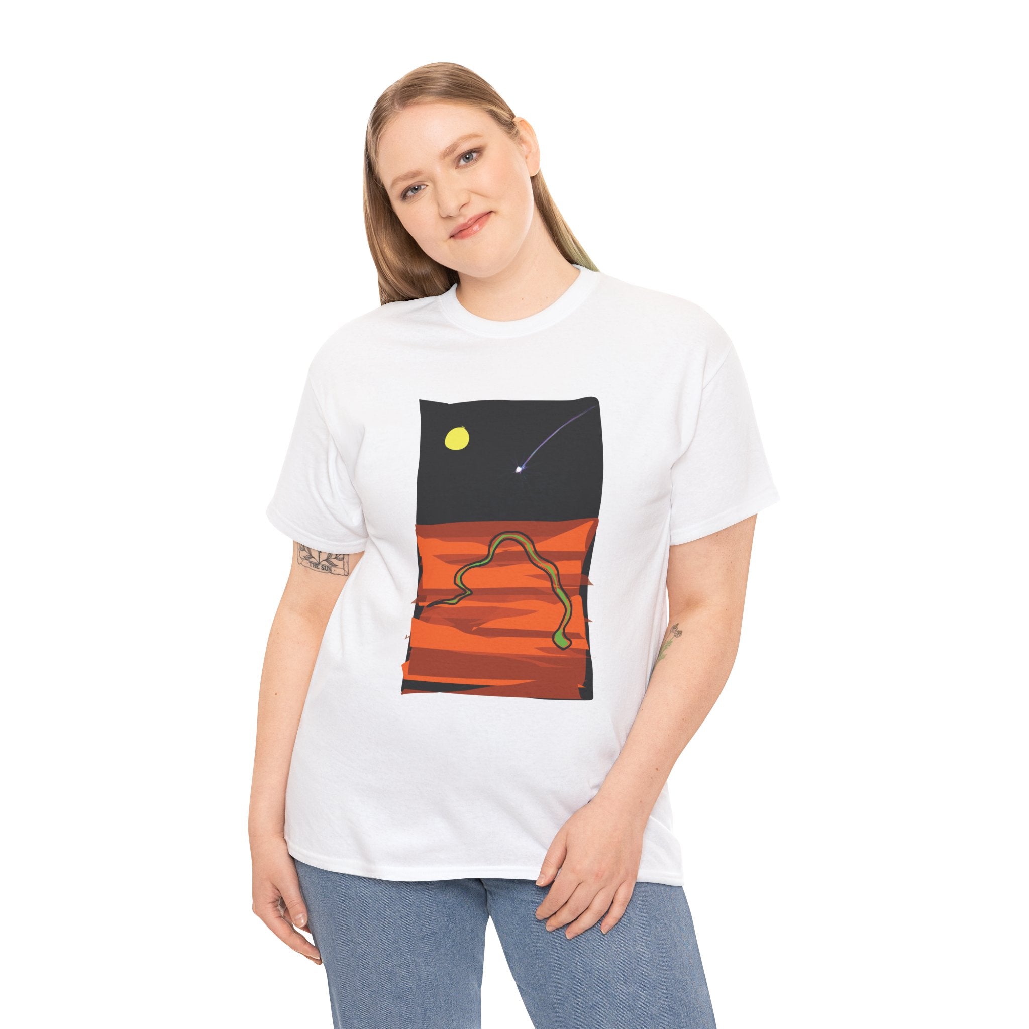 Unisex Heavy Cotton Tee - The Traveller Series (Shooting Star)