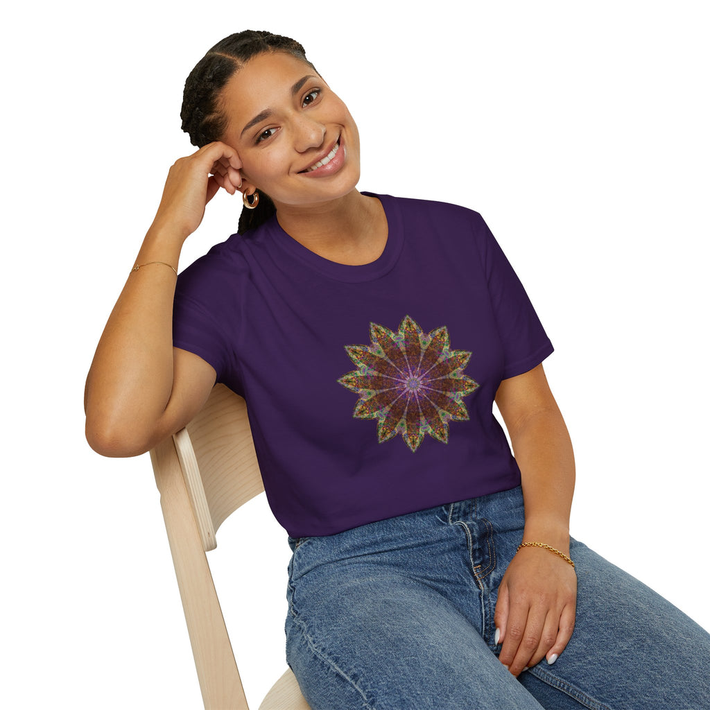 Unisex Softstyle T-Shirt - Love Light Mandalas No.13