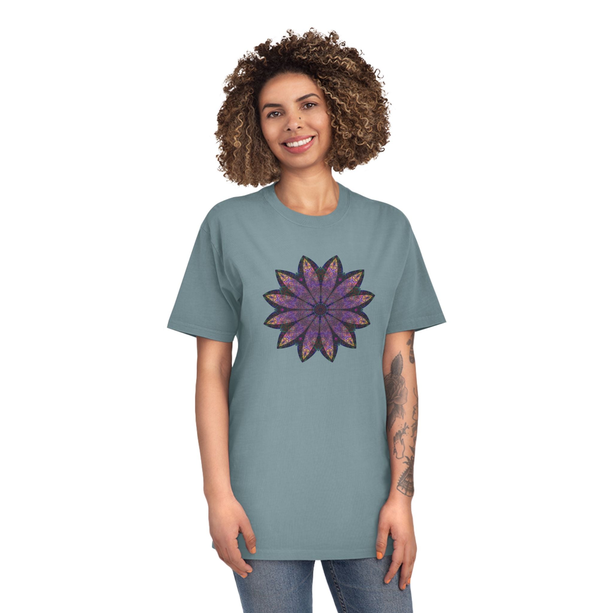 Unisex Faded Shirt - Love Light Mandalas No.24