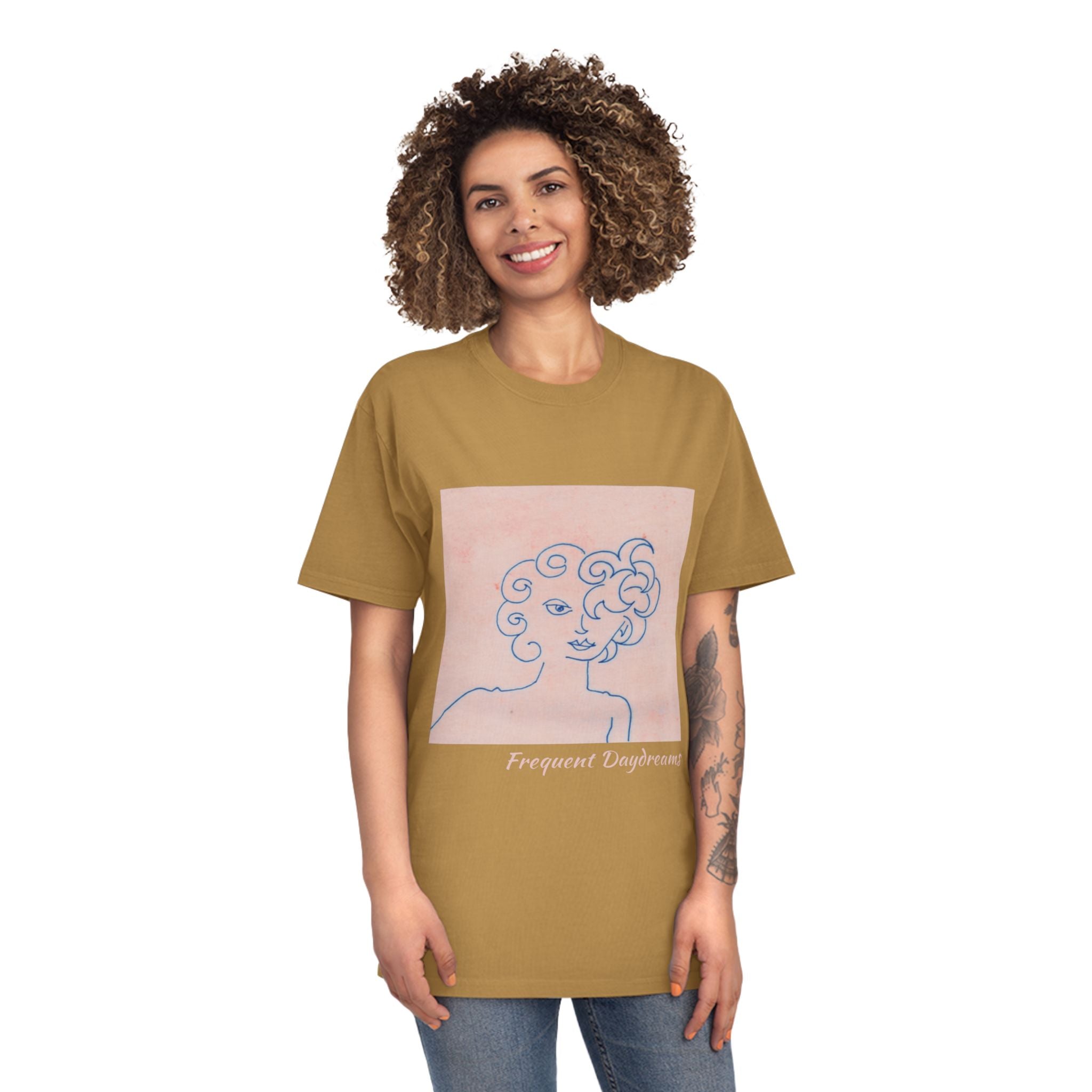 Unisex Faded Shirt - Frequent Daydreams Sketch No.47