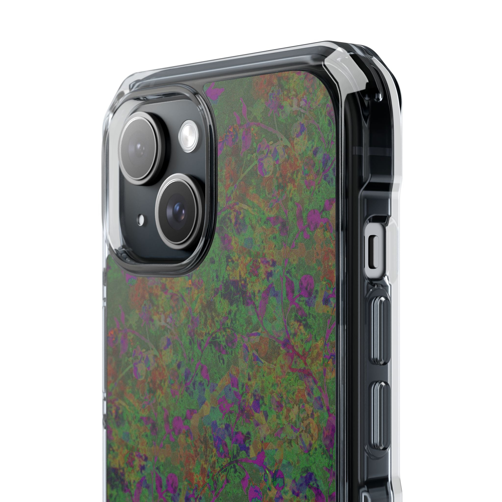 iPhone 15 Magnetic Clear Impact Case - Hidden Weave Series V3 No.24
