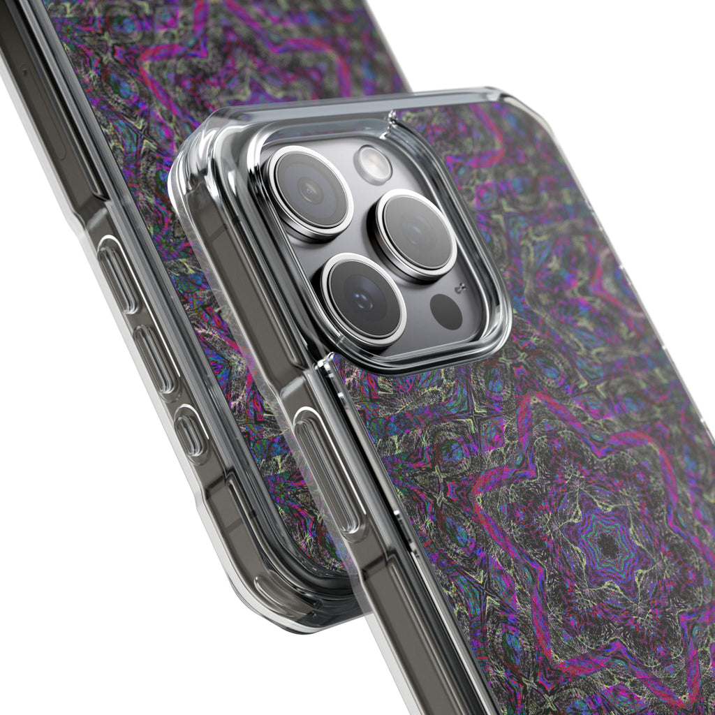 iPhone 15 Magnetic Clear Impact Case - P5 Kaleidoscopic No.33