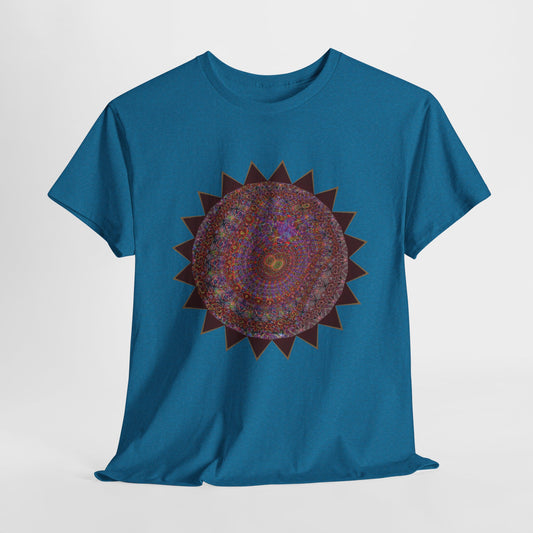 Unisex Heavy Cotton Tee - Mycelium Mandalas No.M18K4
