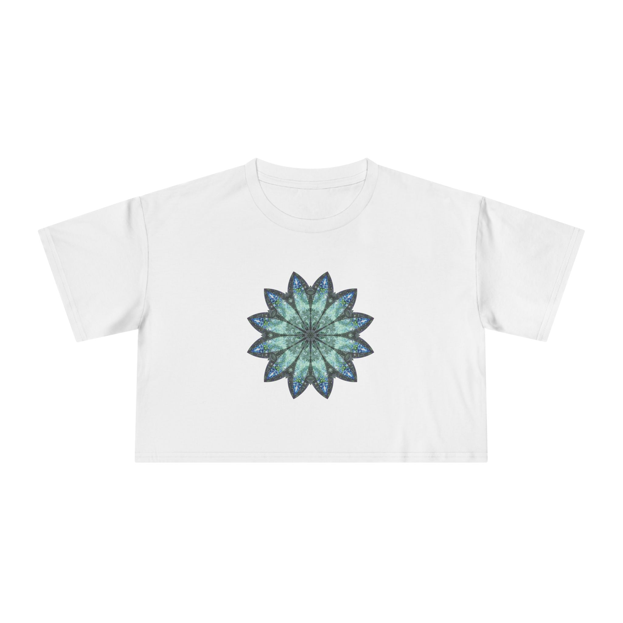 Women's Cropped Tee - Love Light Mandalas No.20