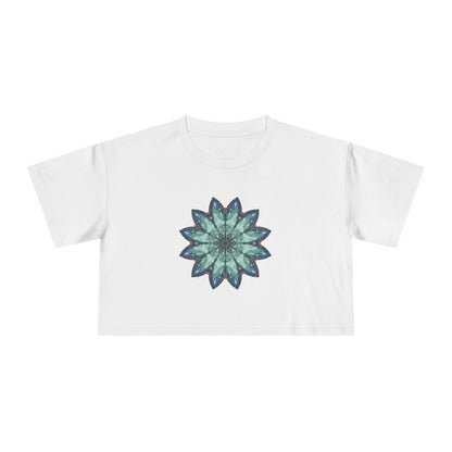 Women's Cropped Tee - Love Light Mandalas No.20