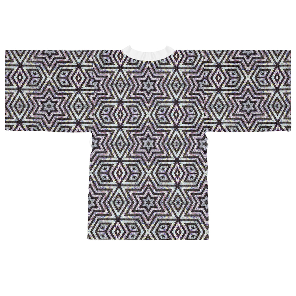 Long Sleeve Kimono Robe - P5 Kaleidoscopic No.20