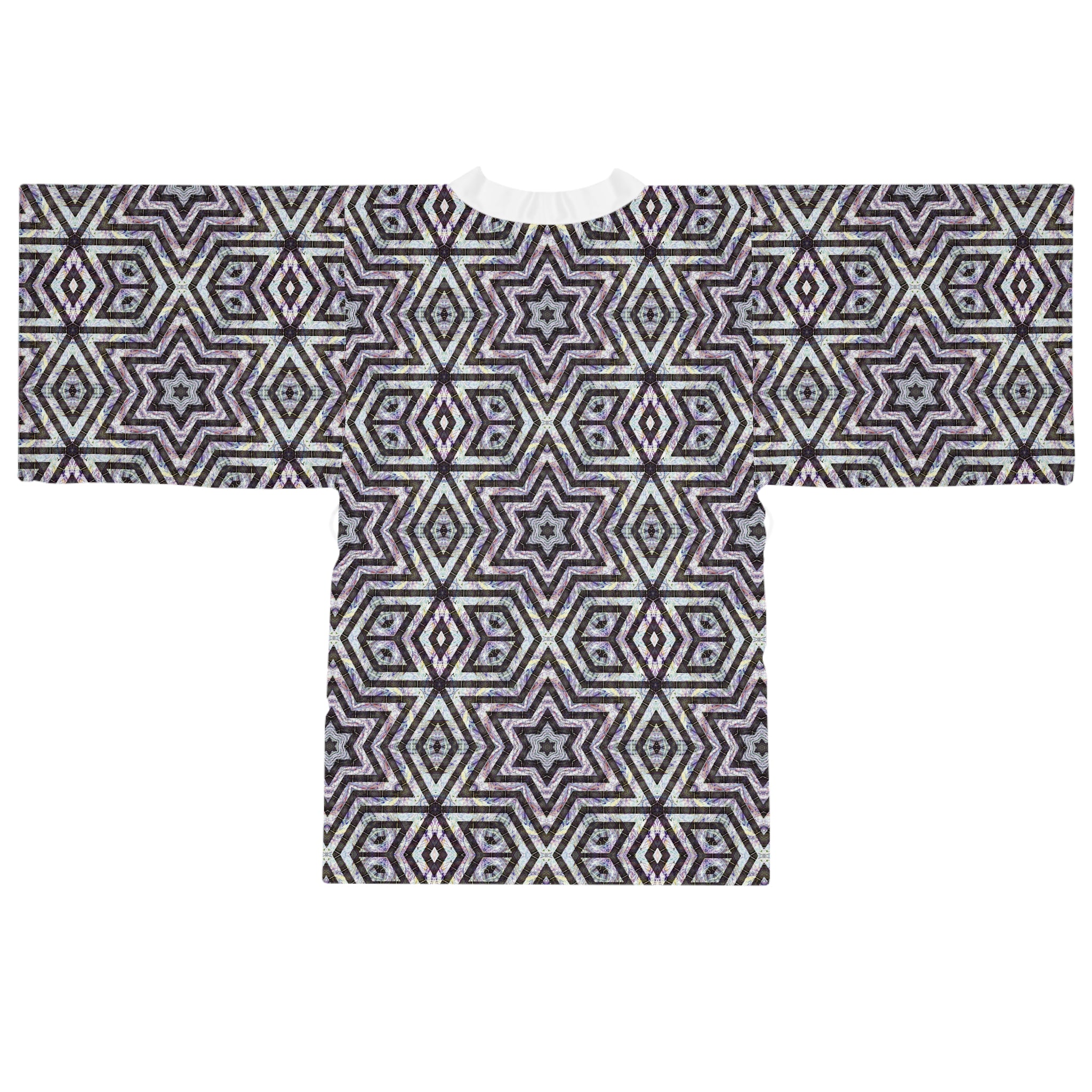 Long Sleeve Kimono Robe - P5 Kaleidoscopic No.20