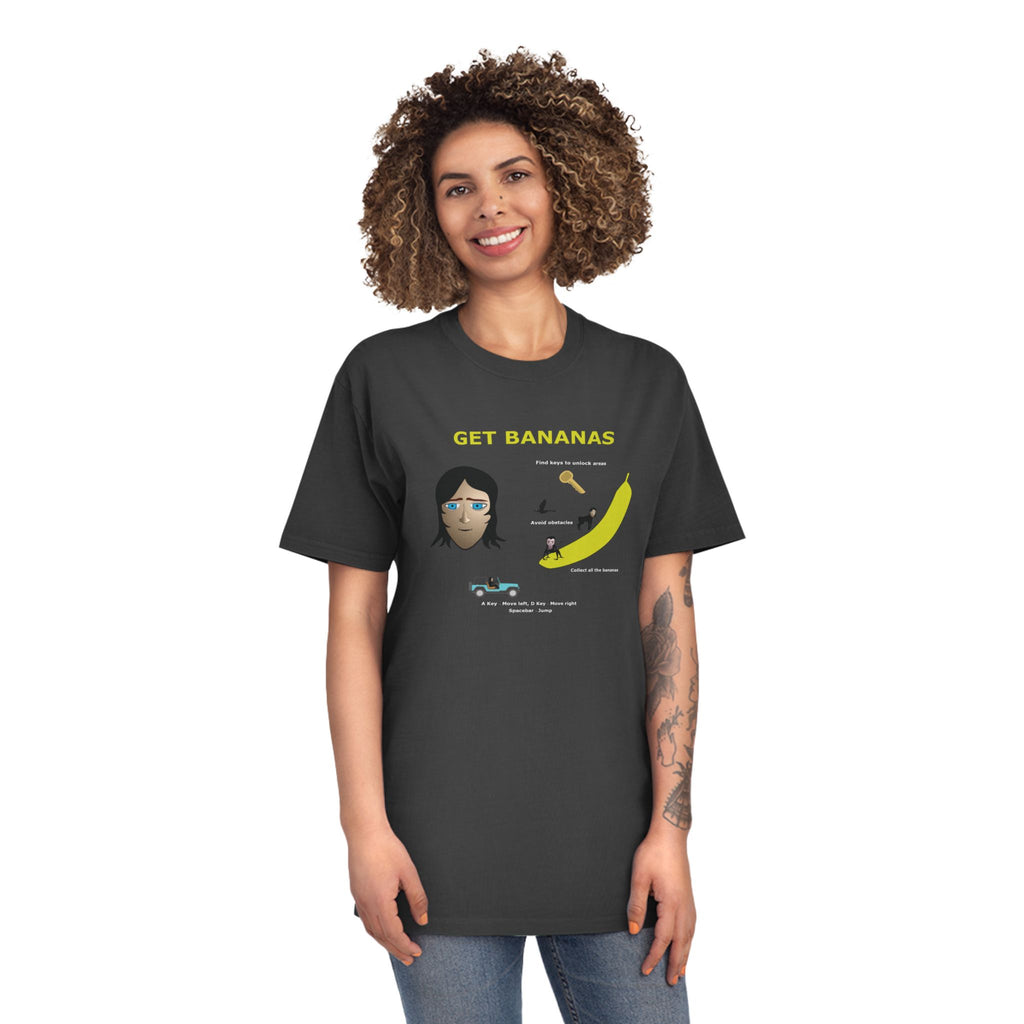 Unisex Faded Shirt - Monkey Shadows Get Bananas