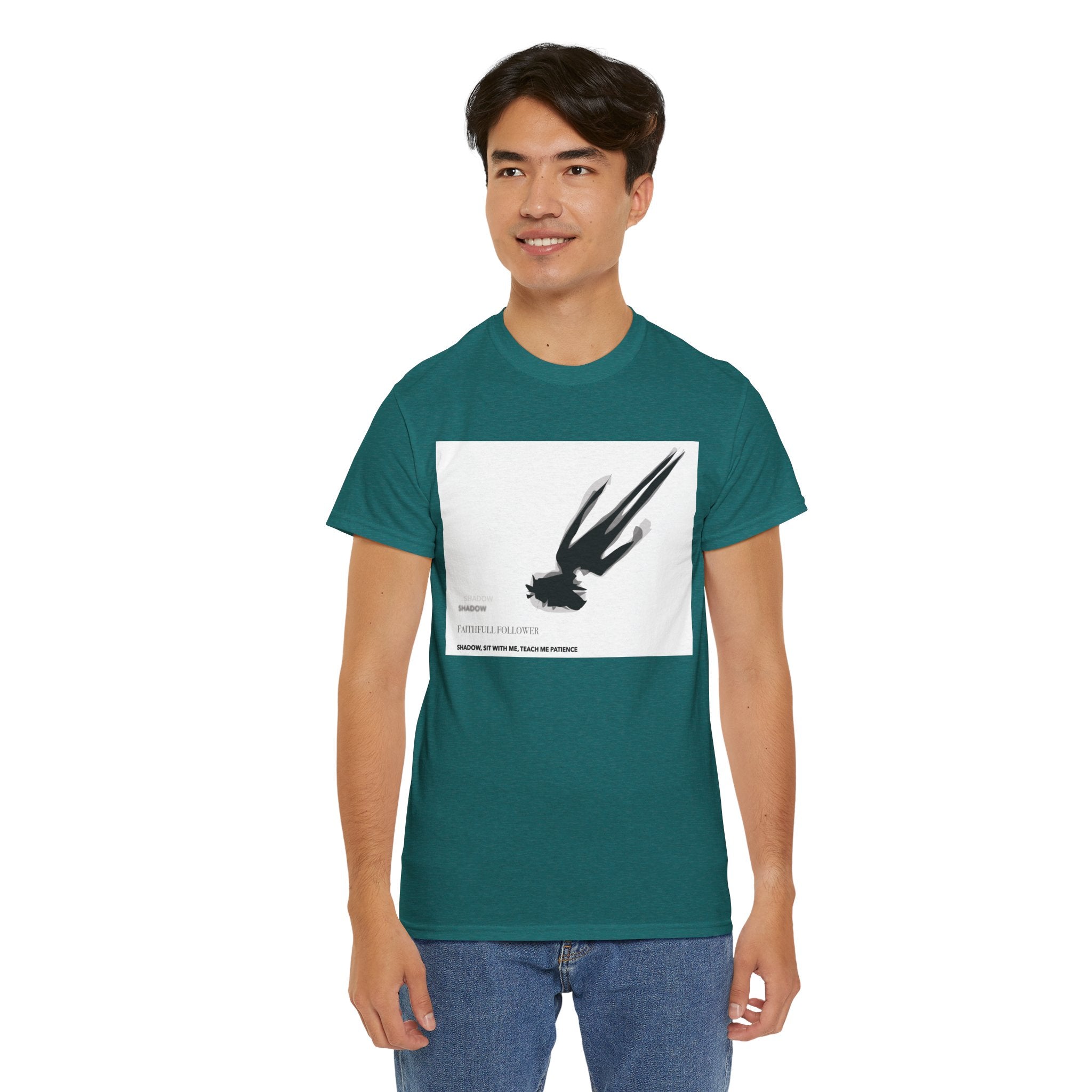 Unisex Heavy Cotton Tee - The Traveller Series (Shadow)