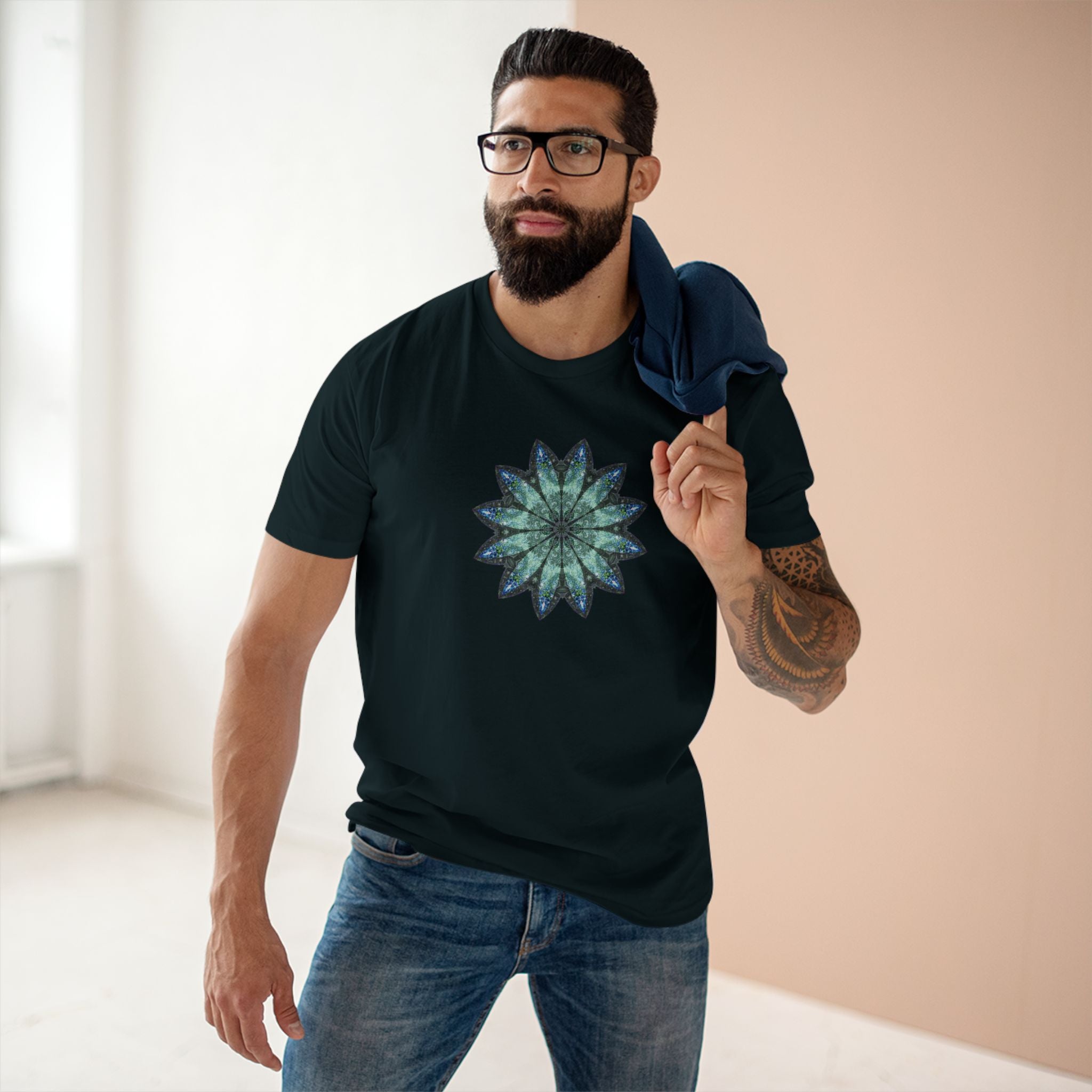 Men's Staple Tee - Love Light Mandalas No.20