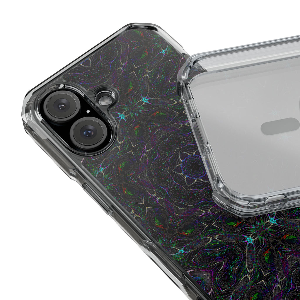 iPhone 16 Magnetic Clear Impact Case - P5 Kaleidoscopic No.32