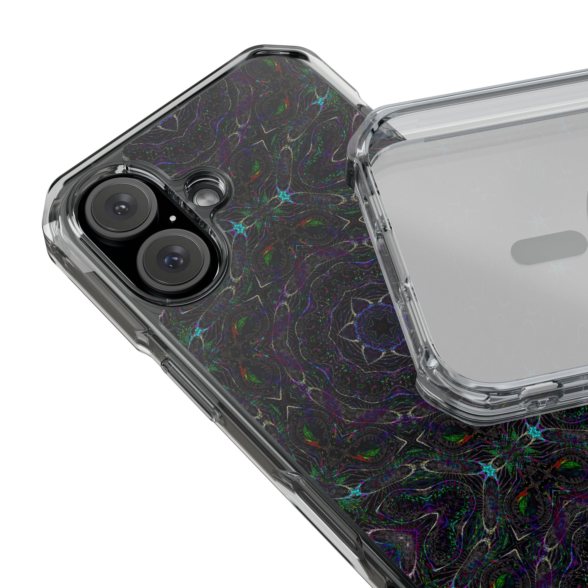 iPhone 16 Magnetic Clear Impact Case - P5 Kaleidoscopic No.32