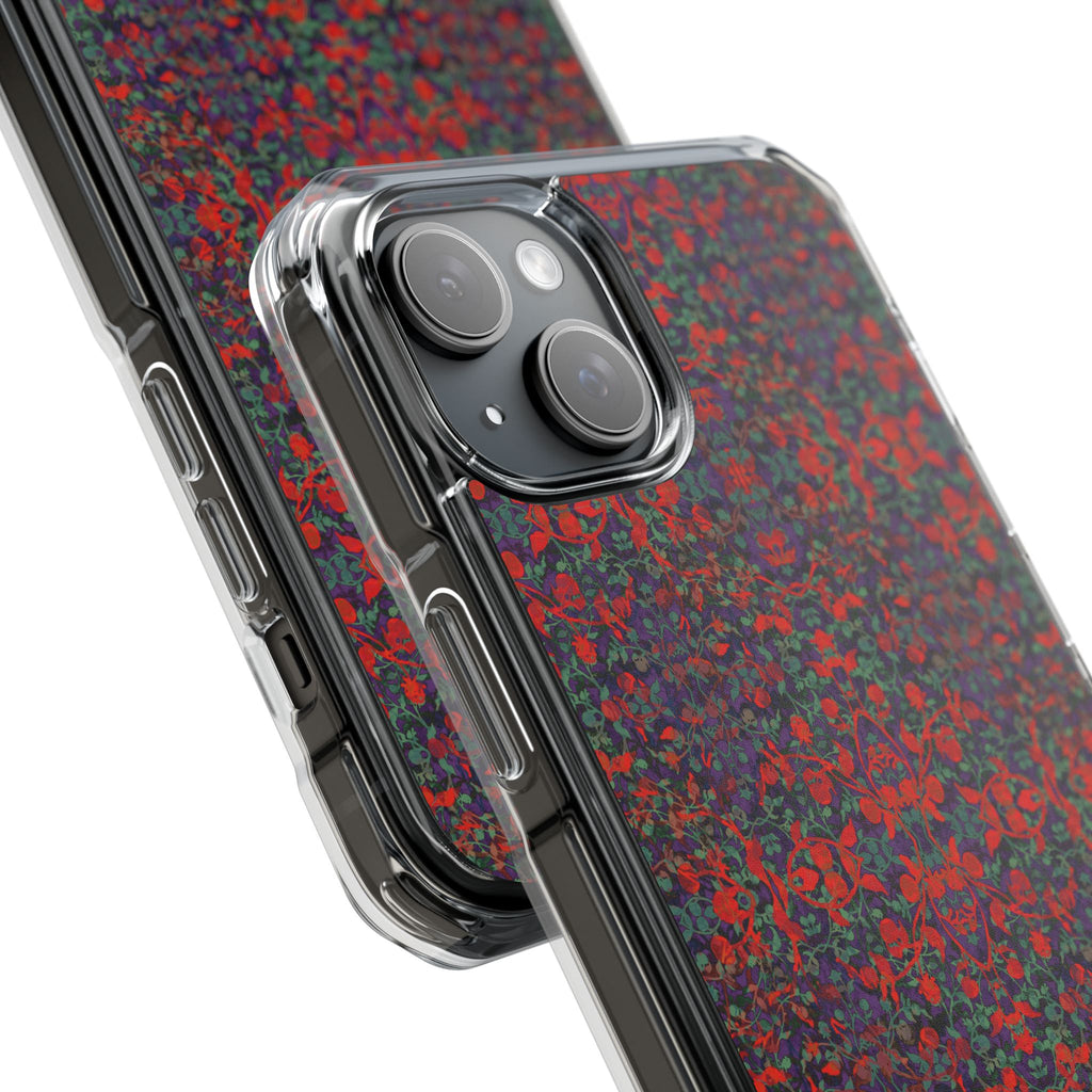 iPhone 15 Magnetic Clear Impact Case - Hidden Weave Series No.25