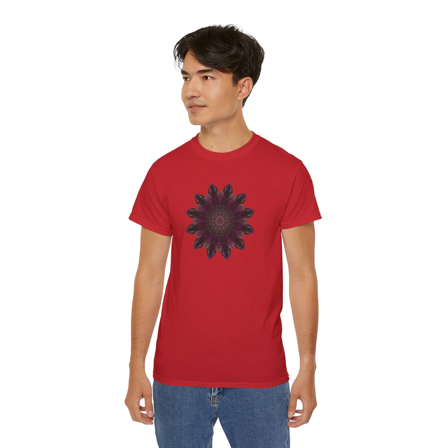 Unisex Ultra Cotton Tee - Love Light Mandalas No.8
