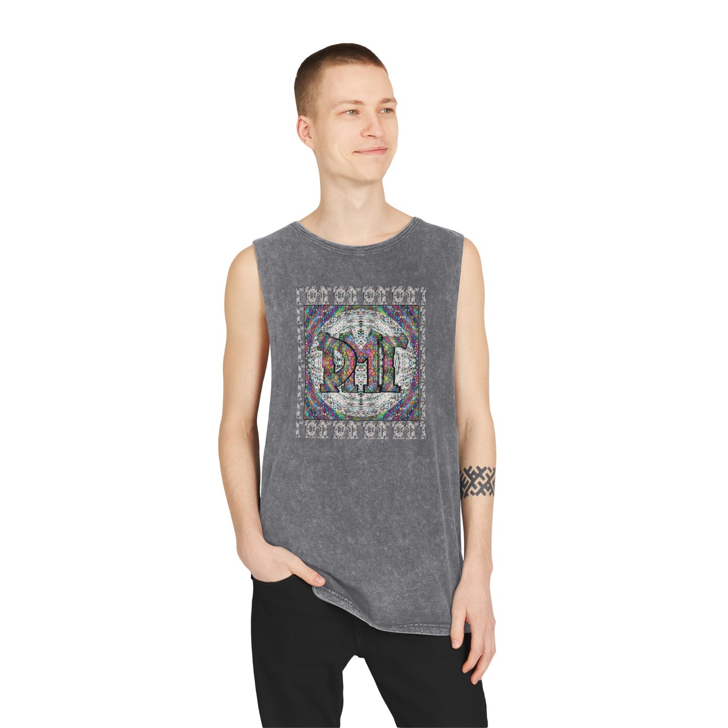 Unisex Stonewash Tank Top - DMT Scribe No.4