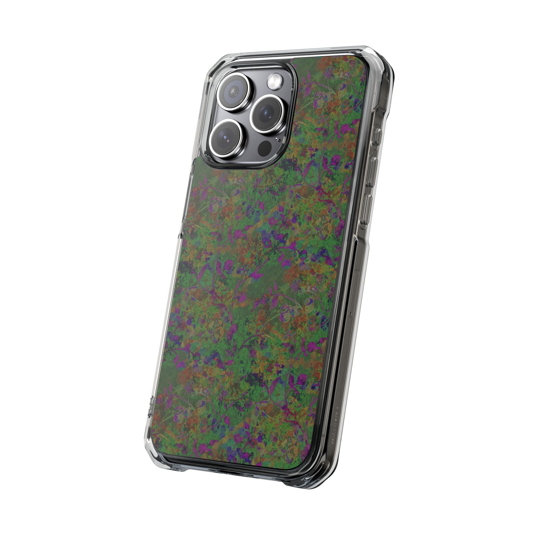 iPhone 15 Magnetic Clear Impact Case - Hidden Weave Series V3 No.24