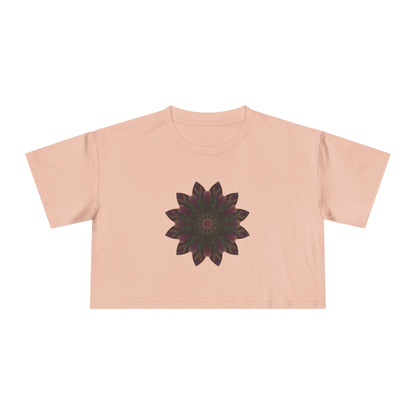 Women's Cropped Tee - Love Light Mandalas No.7