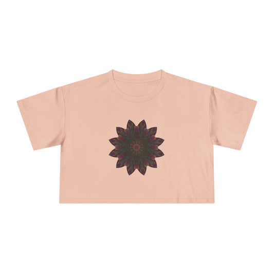 Women's Cropped Tee - Love Light Mandalas No.7