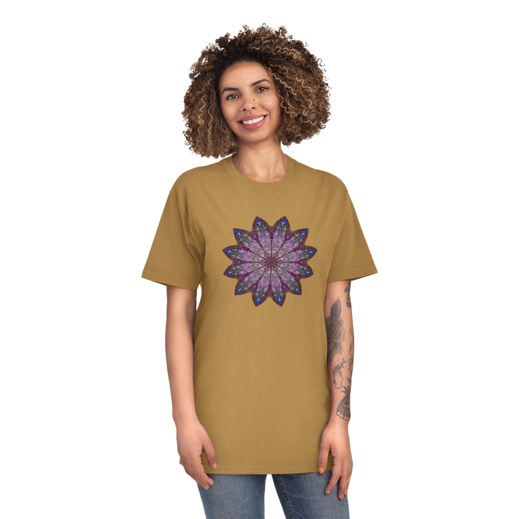 Unisex Faded Shirt - Love Light Mandalas No.17
