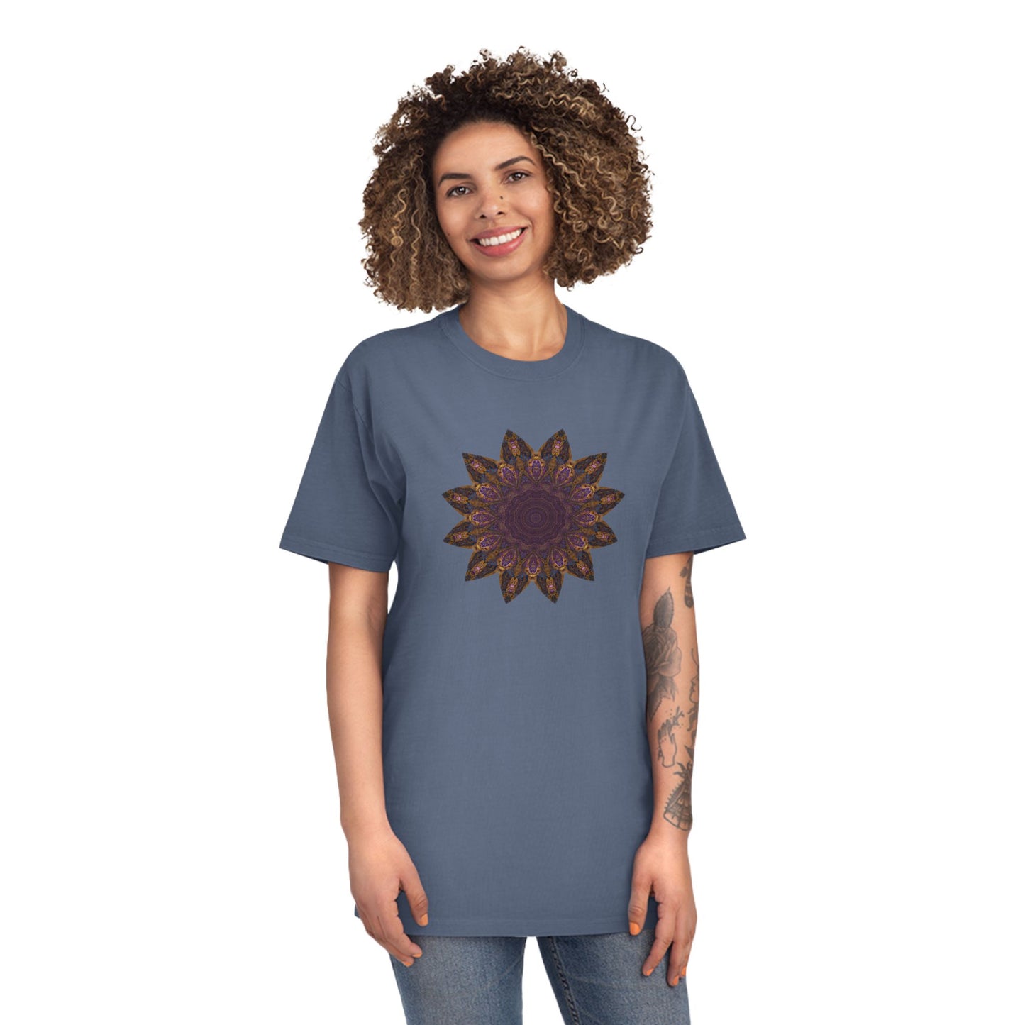 Unisex Faded Shirt - Love Light Mandalas No.1