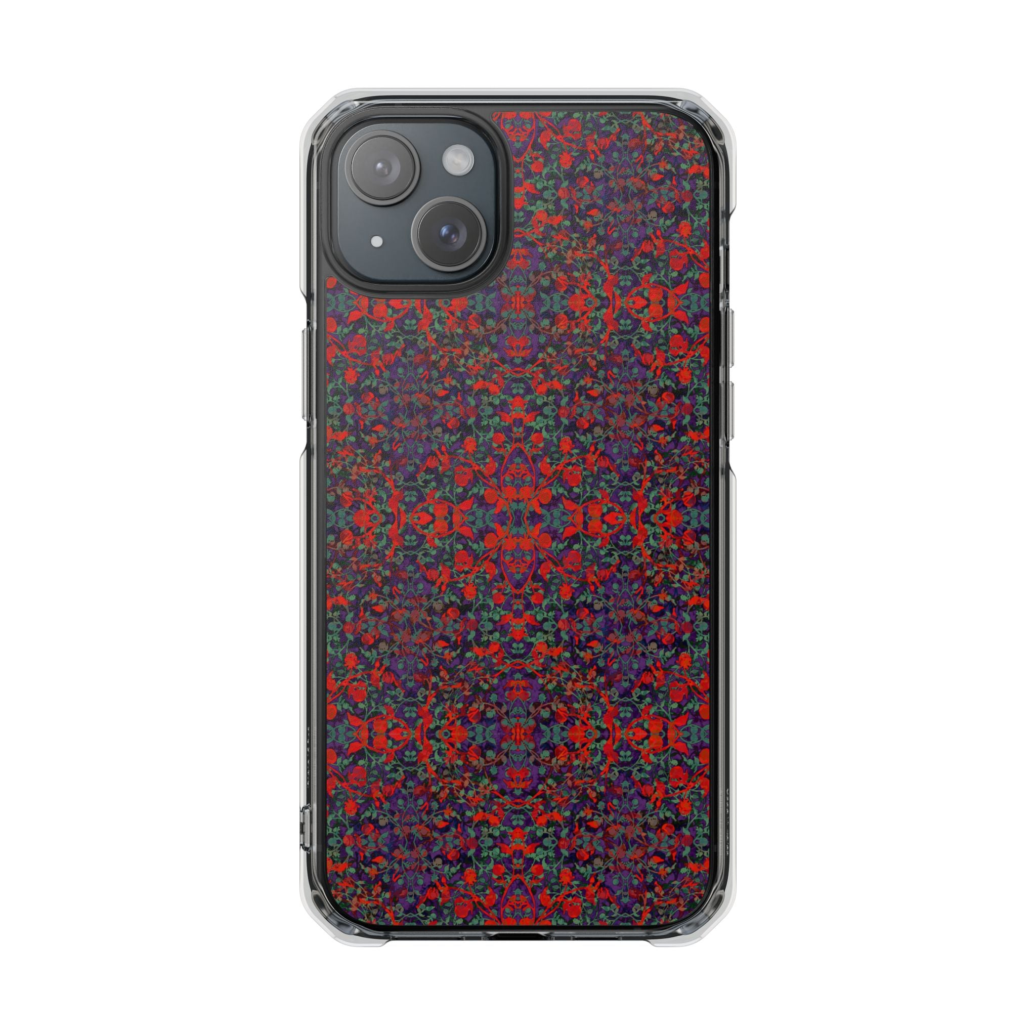 iPhone 15 Magnetic Clear Impact Case - Hidden Weave Series No.25