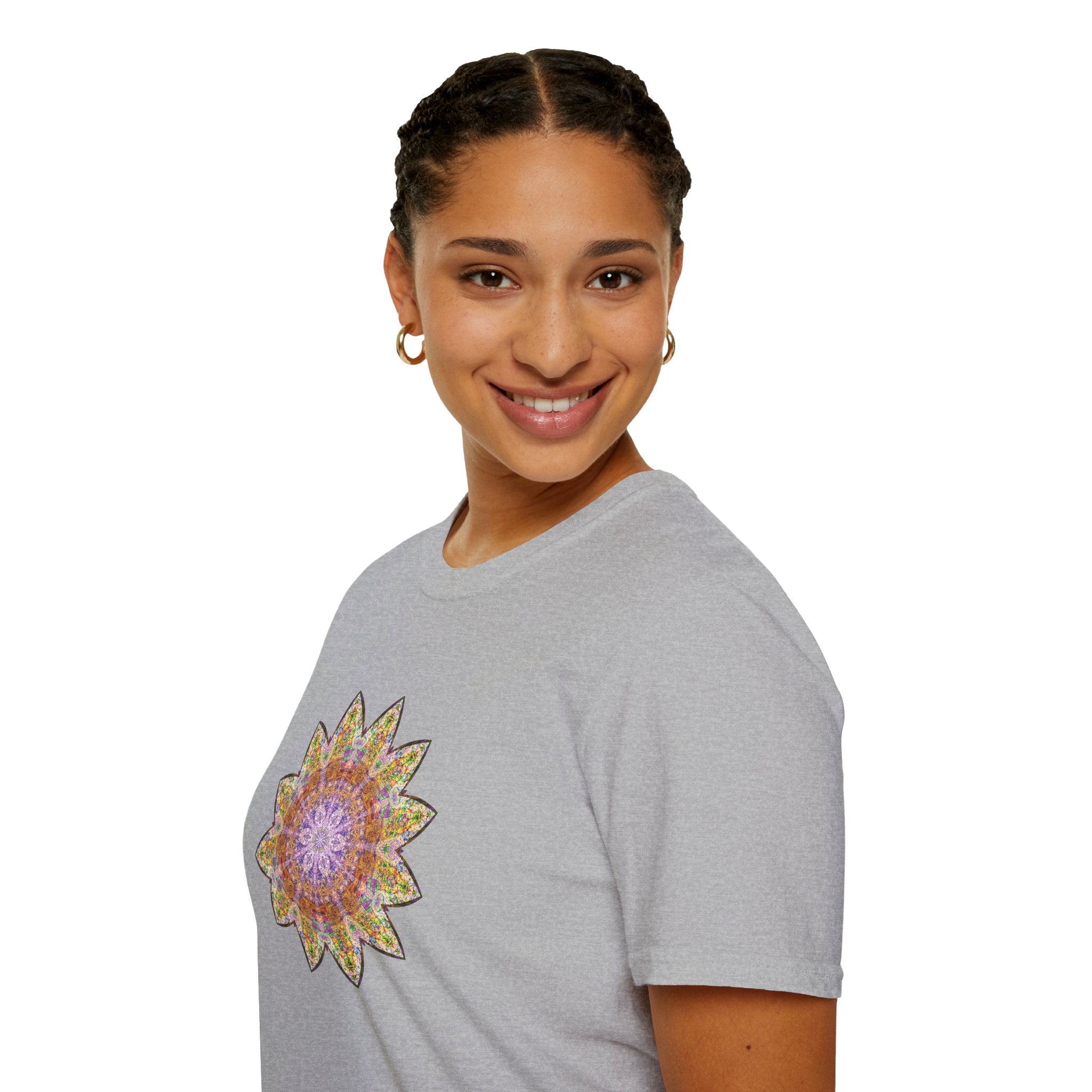 Unisex Softstyle T-Shirt - Love Light Mandalas No.14