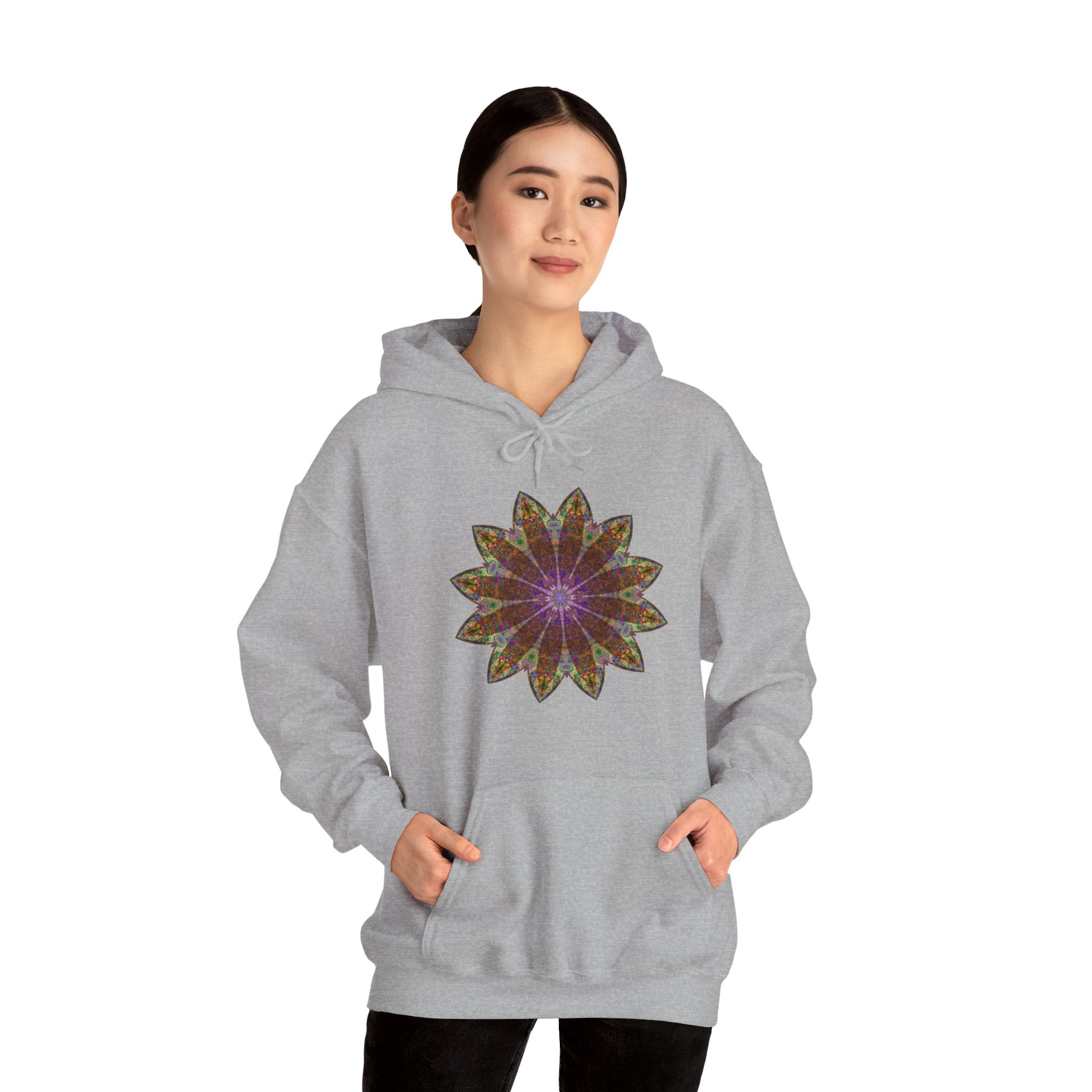 Unisex Heavy Blend™ Hooded Sweatshirt - Love Light Mandalas No.13