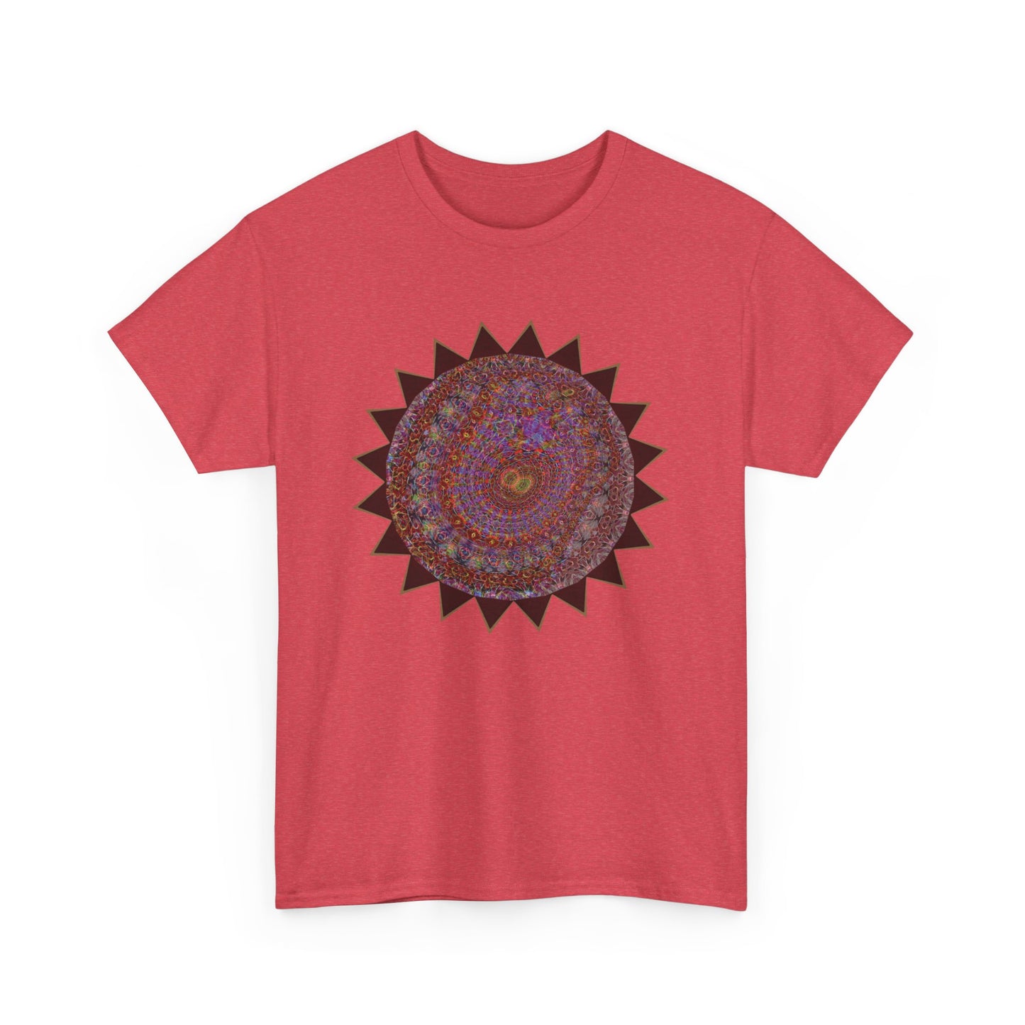 Unisex Heavy Cotton Tee - Mycelium Mandalas No.M18K4