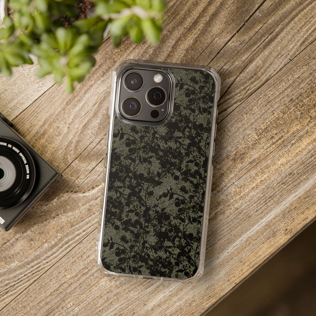 iPhone 15 Magnetic Clear Impact Case - Hidden Weave Series V3 No.25