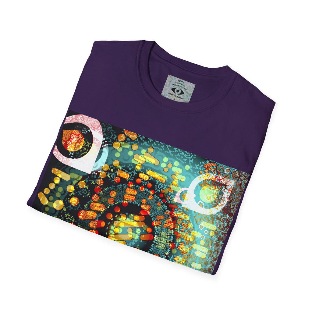 Unisex Softstyle T-Shirt - Psychedelic QR No.1