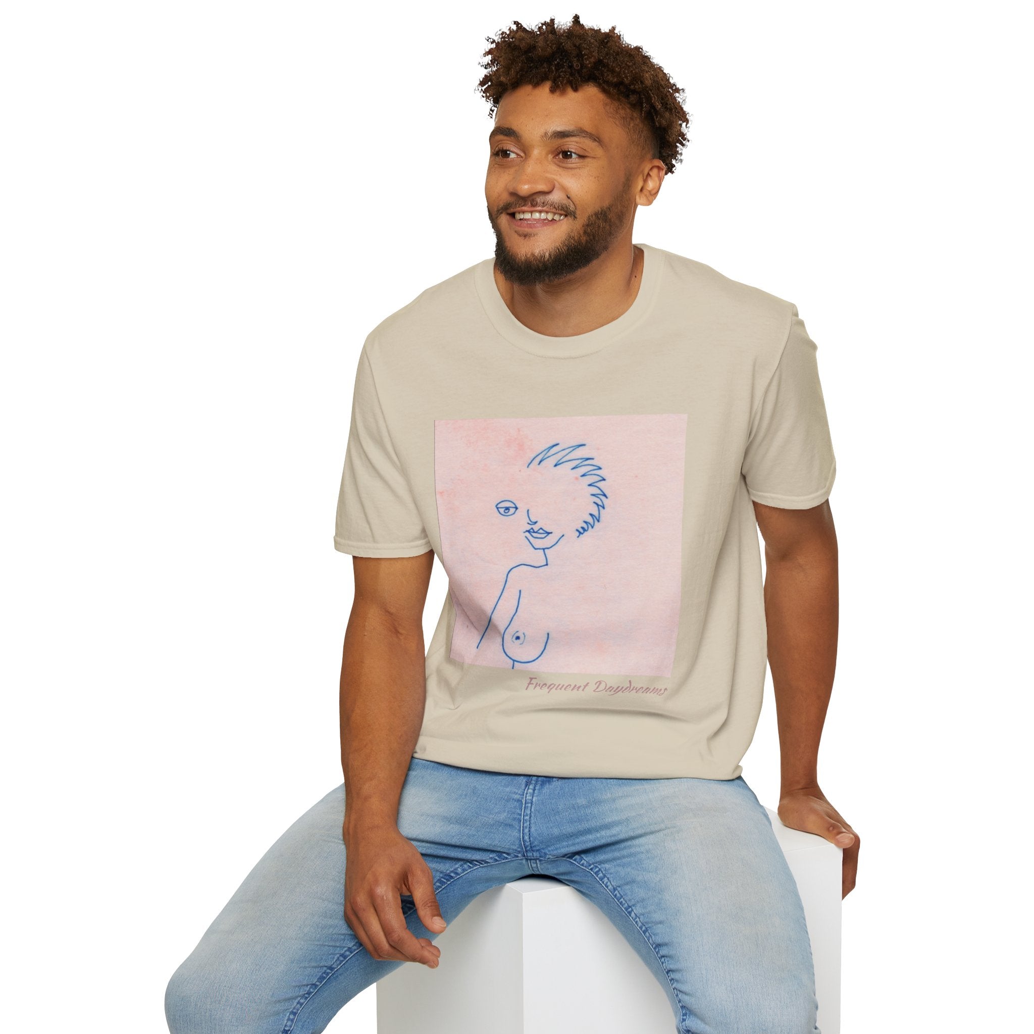 Unisex Softstyle T-Shirt - Frequent Daydreams Sketch No.46