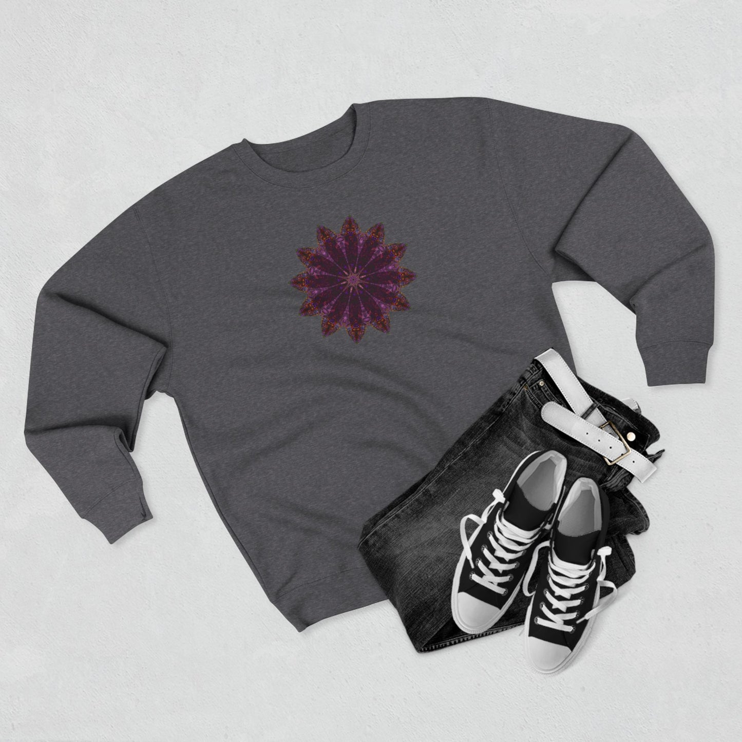 Unisex Crewneck Sweatshirt - Love Light Mandalas No.15