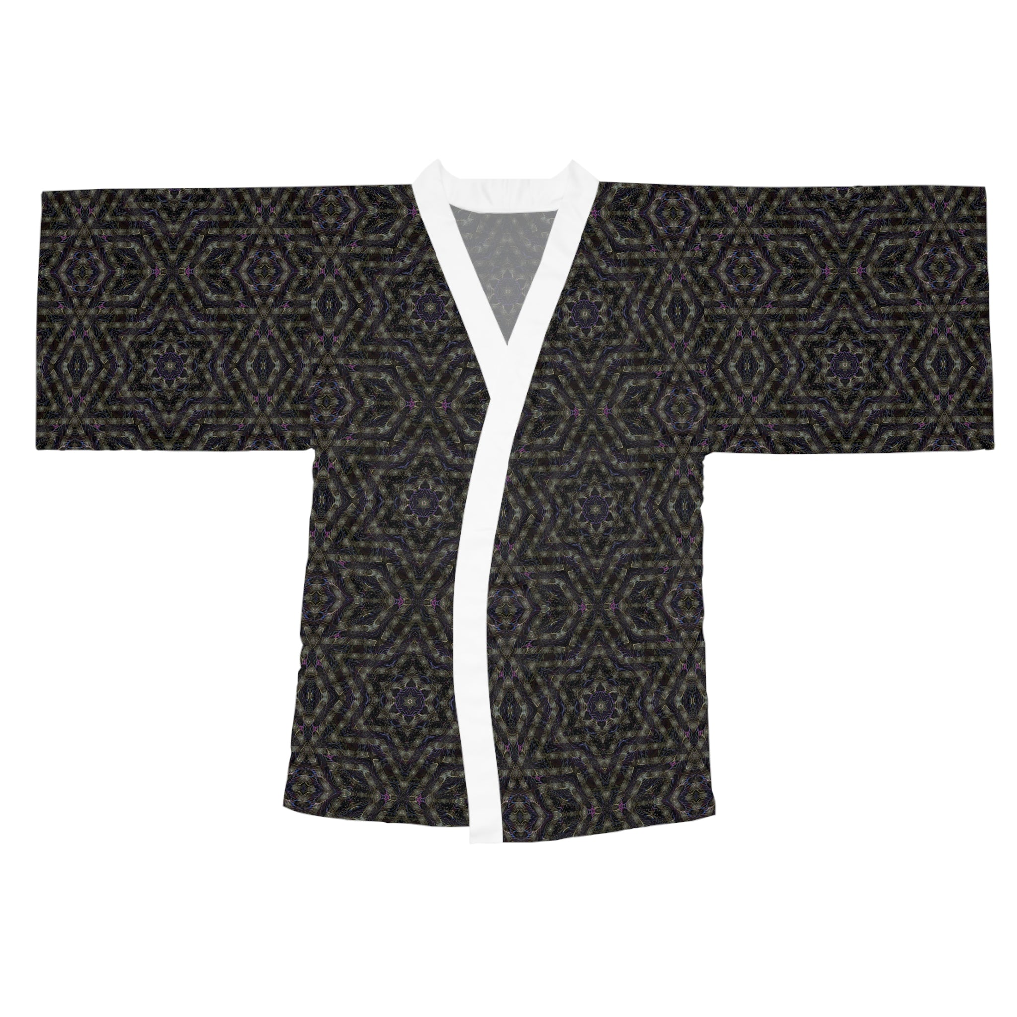 Long Sleeve Kimono Robe - P5 Kaleidoscopic No.12