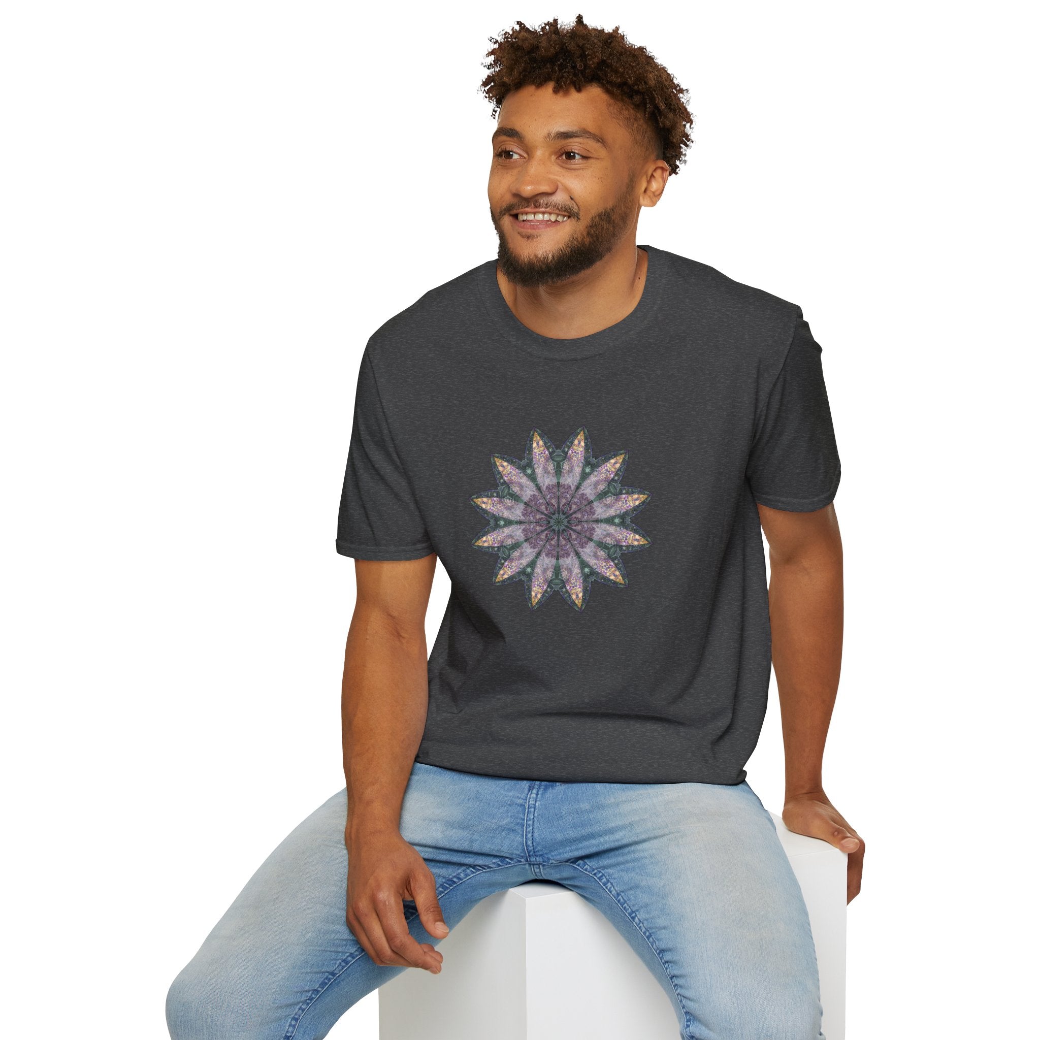 Unisex Softstyle T-Shirt - Love Light Mandalas No.21