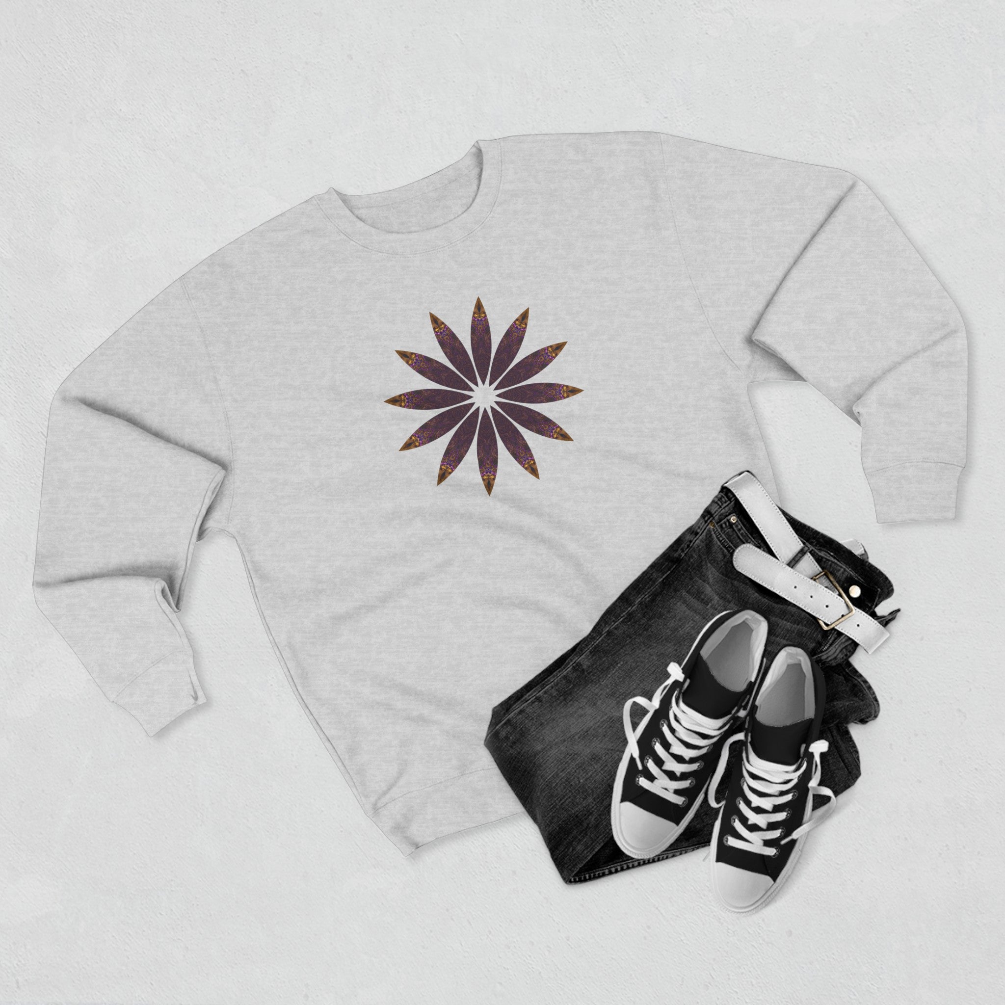 Unisex Crewneck Sweatshirt - Love Light Mandalas No.2