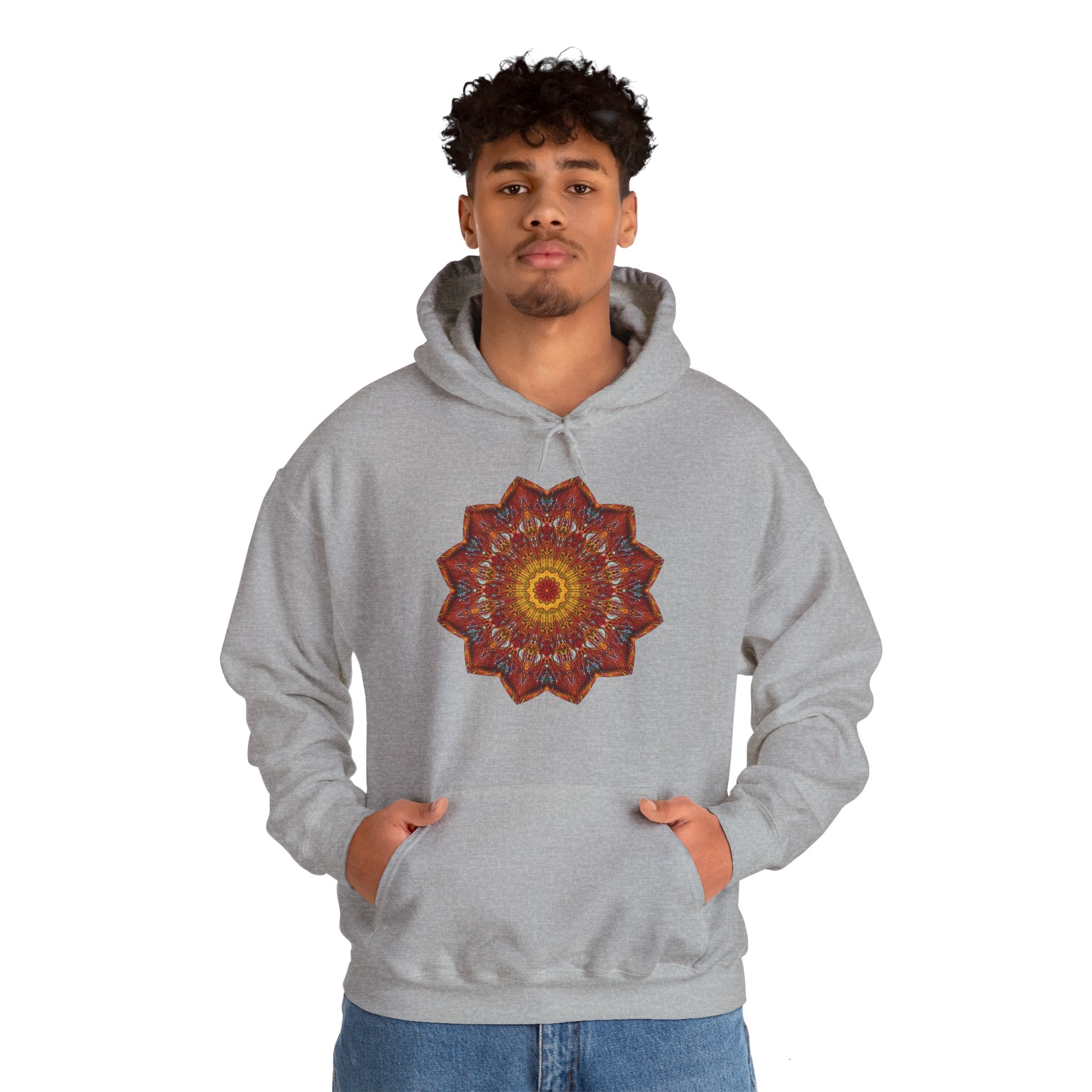 Unisex Heavy Blend™ Hooded Sweatshirt - Starflower Mandalas No.1